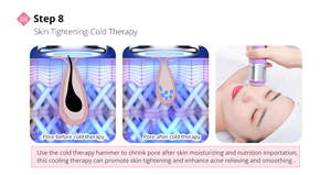 Mychway Gesichtspflege Ultra + Hautpeeling + Kaltes und Heißes Hammer Diamant-Dermabrasionsgerät - Product Image 4