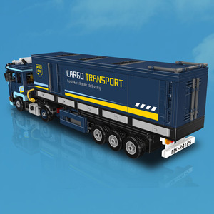 MOULD KING 24125 Container Freight Truck Building <b>Blocks</b> Set Logistics Vehicle Model MOC Bricks Toys for Kids Adults DIY Gift - Product Image 2