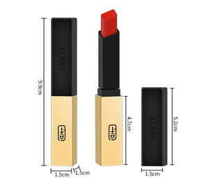 Rouge à lèvres mat longue durée 16 couleurs Pointe en losange Petite barre d'or Cosmétiques pour les lèvres Confortable Non-séchant Rouge à lèvres végétalien - Product Image 5