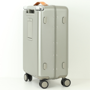 <span class=keywords><strong>Valise</strong></span> à <span class=keywords><strong>roulettes</strong></span> légère et résistante aux rayures en polycarbonate avec porte-bouteille, design moderne - Product Image 5