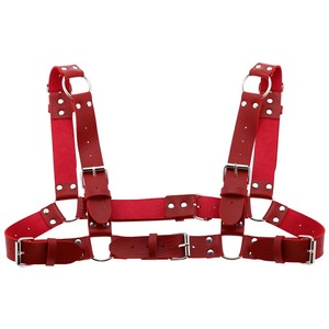 Harnais à taille ajustable en cuir pour hommes et femmes Punk Goth Poitrine Bretelles Harnais de corps - Product Image 4