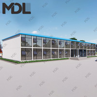 Chine, structure en acier léger, modulaire, 2 chambres empilables, bateau maritime, maison de luxe, maisons préfabriquées