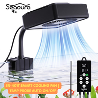 Ventilateur de refroidissement pour aquarium Seaoura SR-401T avec sonde de température, marche/arrêt automatique, minuterie 10 vitesses, refroidisseur pour aquarium d'eau douce et marine