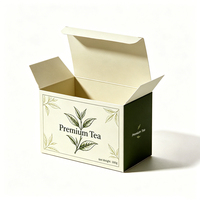 Boîte d'emballage pliable en carton blanc personnalisée pour le thé, le café, les cosmétiques, les produits cadeaux