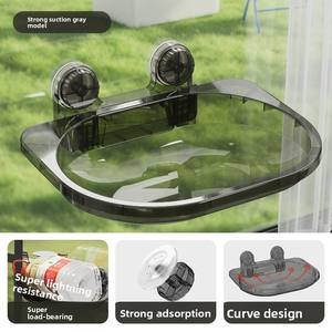 Hamac pour chat en PP avec ventouses pour fenêtres, toutes saisons, panier <span class=keywords><strong>suspendu</strong></span> en verre pour <span class=keywords><strong>bain</strong></span> <span class=keywords><strong>de</strong></span> <span class=keywords><strong>soleil</strong></span>, motif uni, lit chaud pour chat en forme <span class=keywords><strong>de</strong></span> boîte pour l'hiver - Product Image 6