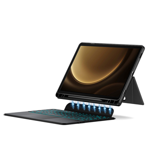 Disponibile per <span class=keywords><strong>Samsung</strong></span> <span class=keywords><strong>Galaxy</strong></span> Tab S10+ 12.4 " <span class=keywords><strong>Tastiera</strong></span> Magic con Retroilluminazione RGB a 7 Colori, Custodia <span class=keywords><strong>Tastiera</strong></span> Staccabile per Tablet - Product Image 1
