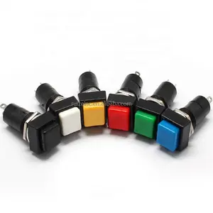 AC 250V/1A Normally Open SPST Momentary Red Push Button Switch