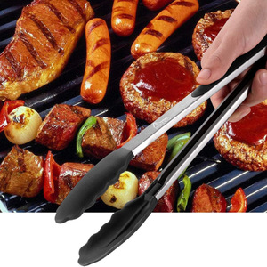 Ensemble <span class=keywords><strong>de</strong></span> pinces <span class=keywords><strong>de</strong></span> <span class=keywords><strong>cuisine</strong></span> <span class=keywords><strong>en</strong></span> acier inoxydable durable pour barbecue, salade, grillades, 3 pièces, pinces à aliments <span class=keywords><strong>en</strong></span> <span class=keywords><strong>silicone</strong></span> lavables au lave-vaisselle - Product Image 4