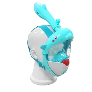 Diseño plegable portátil buceo libre natación máscara de esnórquel diseño lindo niños usan visión amplia silicona snorkel máscara de buceo - Product Image 2