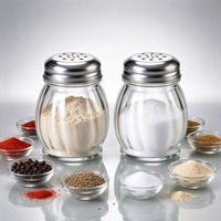 Offre Spéciale : Bouteille en Verre Transparente de 150 ml pour Épices avec Couvercles Métalliques – Moulin à Épices et Sel en Verre de 5 oz