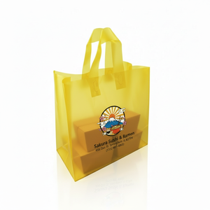 Bolsa de Compras de Plástico Resistente con Logotipo Personalizado, Material Impermeable, Precios al por Mayor - Product Image 1