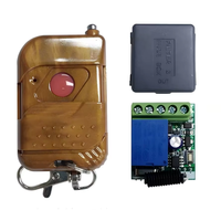 Interrupteur sans fil RF personnalisable 10A 12V/24V avec télécommande, portée 30m-100m pour système de porte électrique et maison intelligente (DC/AC)