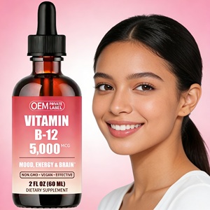 OEM/ODM Integratore di Vitamina B Complessa Organica 60ml, Supporto Energetico Naturale, 5000mcg <span class=keywords><strong>B12</strong></span> in Gocce Liquide per Adulti - Product Image 1