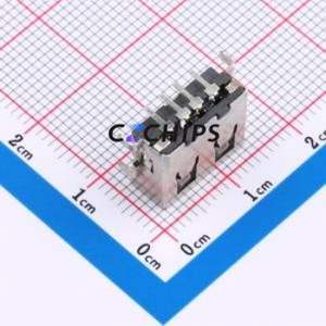 XUDF-0411-0220 USB Connector Bent Lead Through Hole Connector Type-A USB 2.0 Female Right Angle Insert - Product Image 2