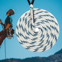 Corde d'alpinisme en nylon Idaovual pour extérieur, 12 m (1 kg), pour l'escalade, le sauvetage et la sécurité des travaux en hauteur
