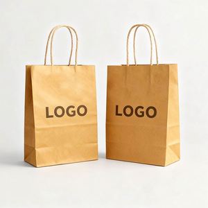 Sacs cadeaux en papier kraft brun pour produits d'emballage de supermarché en gros - Product Image 2