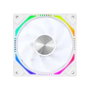 Herder Hiệu Suất Cao Argb Đèn LED 12V 120Mm PC Làm Mát <span class=keywords><strong>Fan</strong></span> Im Lặng CPU Mát Người Hâm Mộ Hot Bán Chơi Game Vỏ Nhựa Tản Nhiệt - Product Image 5