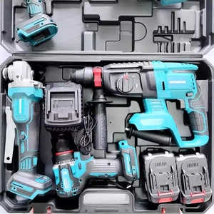 Meilleure Offre - <span class=keywords><strong>Outils</strong></span> Électriques Sans Fil Certifiés de Qualité MKT - Ensemble de 5 Kits - Batterie au Lithium 20V/21V - Boîtier Rigide - Usage Professionnel - Product Image 3