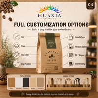 Sacs en papier kraft personnalisés tout-en-un pour cafés, boulangeries à emporter et emballages cadeaux, échantillons rapides et livraison en gros