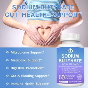 Capsules de butyrate de sodium OEM pour adultes, soutien à la santé digestive, 60 unités - Product Image 4