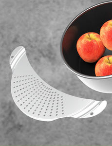 Passoire à pâtes en acier inoxydable pratique Syh616 pour cuisine domestique, outil de drainage pour casseroles et poêles - Vente en gros - Product Image 4