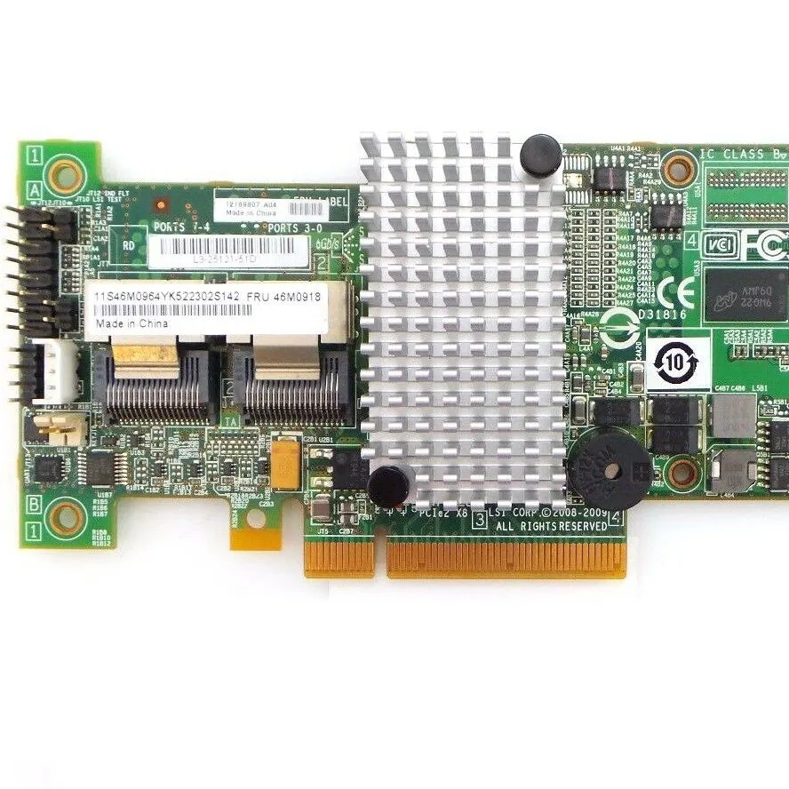IBM 6Gbps PCI Express X8 SAS / SATA Raid 컨트롤러 카드 46M0918 용 Raid 카드 사용