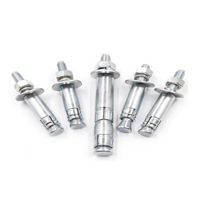 Support de tuyau, ancrage en béton, acier au carbone zingué, tailles M6 à M12, <span class=keywords><strong>pour</strong></span> fixation de colliers de serrage et supports de conduits - Product Image 5