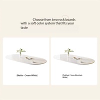 Ensemble de table à manger de style crème, table à manger ovale blanche minimaliste moderne, chaises intégrées, petit mobilier de salle à manger pour la maison