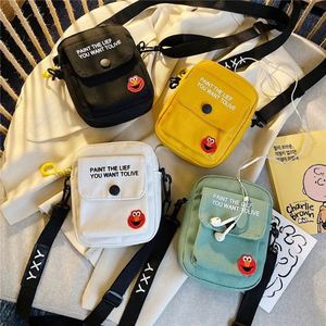 Fashion Single Shoulder <b>Bag</b> for Student Casual Canvas Handbag Outdoor <b>Phone</b> Messenger <b>Bag</b> Zipper <b>Crossbody</b> <b>Bag</b> Purse for Girls - Product Image 1