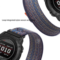 Compatible Garmin Fenix 8/7X Pro/5X Pro Bracelet en nylon réglable confortable à libération rapide 22/26 mm Haute qualité 7 couleurs Montre de sport