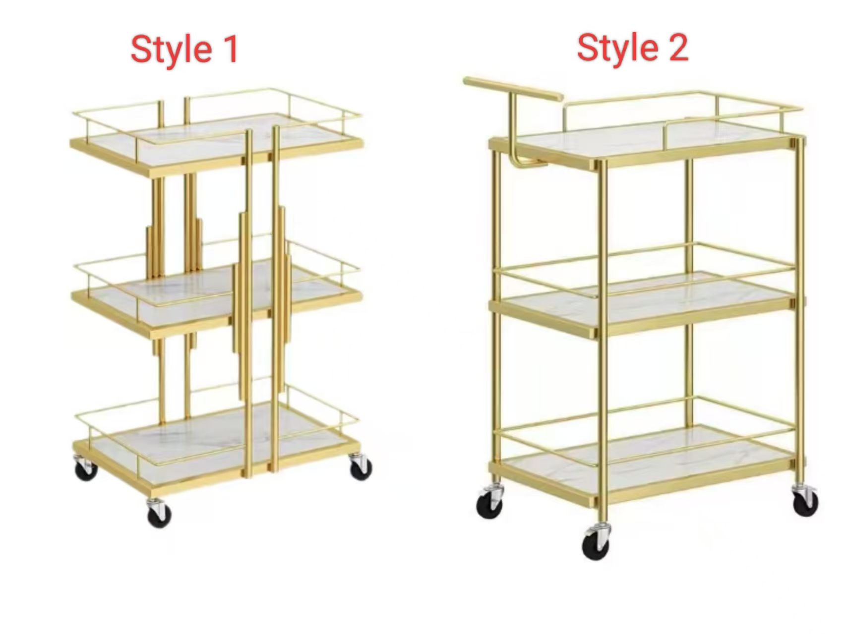 The price quoted is for the style 1