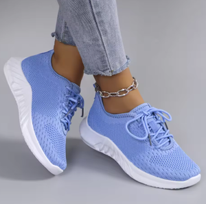 Zomerschoenen voor dames, ademend mesh, platte schoenen - Product Image 1