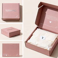 Boîtes d'emballage en carton ondulé personnalisées pour cadeaux, dossiers imprimés, boîtes d'expédition avec laminage mat et logo