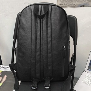 Pu Soft Leather <b>Backpack</b> Unisex Large Capacity <b>Computer</b> Interlayer School Education Casual Travel Laptop <b>Backpack</b> - Product Image 4