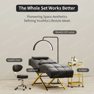 Cama de Lujo para Pestañas Union Win Curvada para Extensiones Sillón de Salón de Belleza Camilla para Pestañas Cama de Masaje para Pestañas - Product Image 3