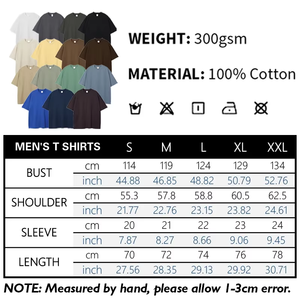 T-shirt Unisexe Oversize en Coton Tricoté 300 GSM, Couleur Unie, Personnalisable avec Logo, Écologique, Vente en Gros - Product Image 3