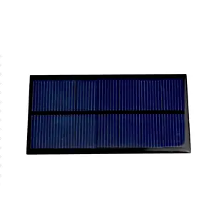 1W 6v环氧树脂太阳能电池板定制尺寸迷你瓦太阳能电池板价格
