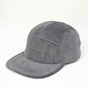 Casquette de baseball vintage en velours côtelé imperméable de haute qualité à 7 panneaux, avec boucle double boutonnage, style sportif, couleur unie, visière plate - Product Image 6