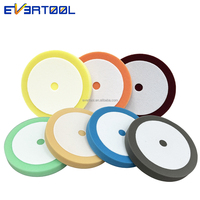 EVERTOOL 6.5 "8" tampon de polissage rotatif en mousse éponge de nettoyage de voiture applicateur de cire tampon de mousse de finition fine pour le polissage automatique