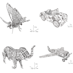 Großhandel Handgefertigtes Lernspielzeug DIY Malen 3D-Papierpuzzle-<span class=keywords><strong>Sets</strong></span> für Kinder & Erwachsene EN71-Zertifiziert Alter 5-13 51-100 Teile - Product Image 6