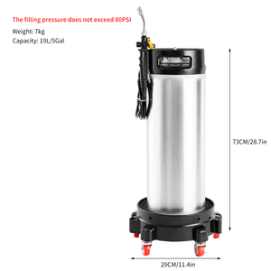 Özel LOGO Tank püskürtücü PPF tonu ile fıçı 19L basınç püskürtücü fıçı PPF Film için tekerlek tutucu kurulum araçları - Product Image 6