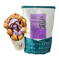 HENGZHI Bubuk Es Krim Instan, Campuran Es Krim Beku, Bahan Baku Untuk Toko Minuman dan Kios Es Krim