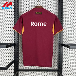 Maillot <span class=keywords><strong>de</strong></span> football domicile Roma Apennines Club 2025-2026, qualité supérieure, classique, Giallorossi, 100% polyester, séchage rapide, logo gauche - Product Image 1