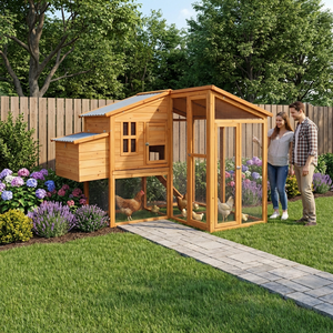 <span class=keywords><strong>Poulailler</strong></span> WoodVille en bois, de luxe, écologique, imperméable, toutes saisons, pour poules de basse-cour, vente en gros - Product Image 1