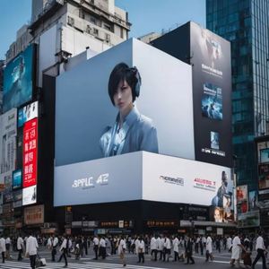 ป้ายโฆษณาดิจิตอล LED กลางแจ้ง ความละเอียด 4K ให้เช่า ติดตั้ง ประสิทธิภาพสูง ผนังวิดีโอ LED P10 กันน้ำ - Product Image 2