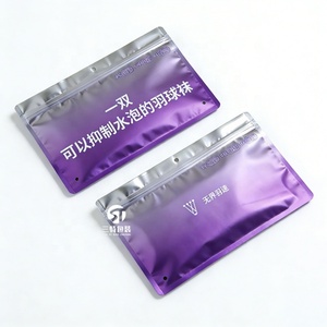 Custom Recyclable Silk Screen Printed PE GRS Three Side <b>Seal</b> Zipper <b>Bags</b> for Sports Socks Underwear & Apparel Packaging - Product Image 2