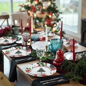 Assiettes en papier jetables <span class=keywords><strong>de</strong></span> 7, 9 et 10 pouces, personnalisables en usine, robustes, pour les fêtes, les dîners <span class=keywords><strong>de</strong></span> Noël, la <span class=keywords><strong>vaisselle</strong></span> - Product Image 5