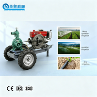 Pompe à eau diesel 30 CV, pompes diesel mobiles, pompe centrifuge à eau, modèle refroidi par eau diesel, pompe d'irrigation