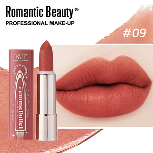 Lápiz Labial Mate Aterciopelado, No se Transfiere, Alta Pigmentación, Larga Duración, Acabado Niebla, Fácil de Colorear, Brillo Labial, Cosméticos - Product Image 4