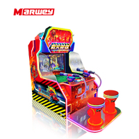 Mesin Game Arcade Tembak-tembakan Air Marwey Simulate, Game Pemadam Kebakaran, Game Tembak-tembakan Arcade Indoor untuk Anak-anak